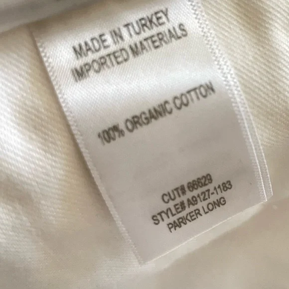 Agolde Parker Long Short White Denim High Rise Size 34 - Picture 9 of 11